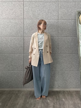 「cloenc（クロエンス）のアイテム」を使った、mikuさん（レディース・160cm）の春コーディネート