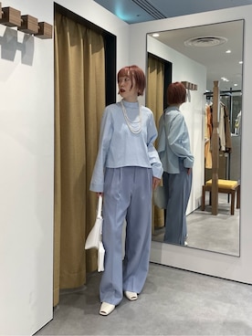 「GALLEST（ギャレスト）のアイテム（ハンドバッグ）」を使った、mikuさん（レディース・160cm）の冬コーディネート