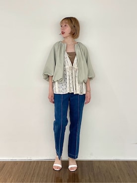 「cloenc（クロエンス）のアイテム」を使った、mikuさん（レディース・160cm）の春コーディネート