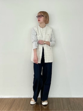 「cloenc（クロエンス）のアイテム」を使った、mikuさん（レディース・160cm）の冬コーディネート