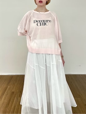 「cloenc（クロエンス）のアイテム」を使った、mikuさん（レディース・160cm）の春コーディネート