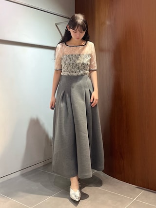 ELENDEEK カーキトップス ELENDEEK（エレンディーク） tシャツ オフネックカットソー レディース
