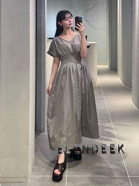 「ELENDEEK（エレンディーク）のアイテム」を使った、ayakoさん（レディース・162cm）の春コーディネート