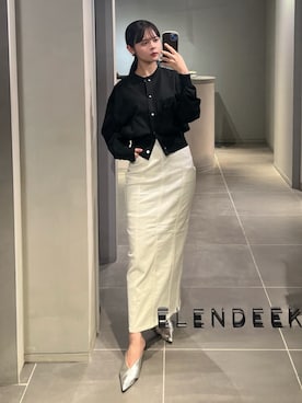 「Iラインスカート」｜ayakoさん（レディース・162cm）の春コーディネート