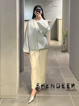 「アイテム（ジャケット/アウター）」を使った、ayakoさん（レディース・162cm）の春コーディネート