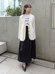 LAYERED COLLARLESS JK｜ノーカラージャケット | ELENDEEK （エレン