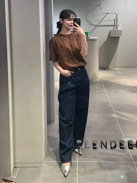 「ELENDEEK（エレンディーク）のアイテム」を使った、ayakoさん（レディース・162cm）の春コーディネート