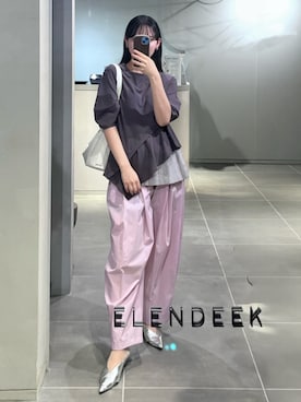 「ELENDEEK（エレンディーク）のアイテム」を使った、ayakoさん（レディース・162cm）の春コーディネート