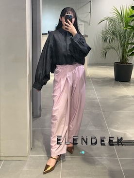 「ELENDEEK（エレンディーク）のアイテム」を使った、ayakoさん（レディース・162cm）の春コーディネート