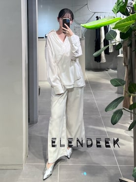「ELENDEEK（エレンディーク）のアイテム」を使った、ayakoさん（レディース・162cm）の春コーディネート