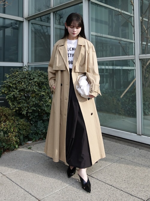 未使用品 定価 64000円 エレンディーク ベルト付き ロングコート M TAION×ELENDEEK】LONG CT | ELENDEEK/エレン