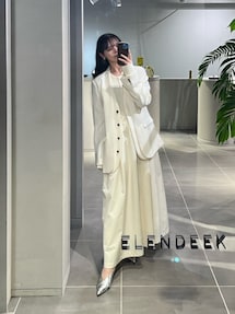 LAYERED COLLARLESS JK｜ノーカラージャケット | ELENDEEK （エレン