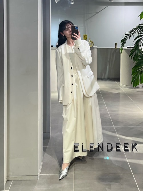 レイヤードカラーレスジャケット