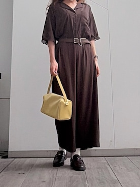 「RODE SKO（ロデスコ）のアイテム（ローファー）」を使った、hrfw0130さん（レディース・161cm）の秋コーディネート