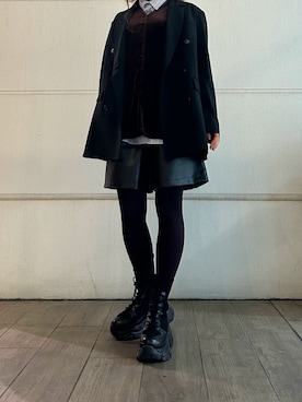 「アイテム（テーラードジャケット）」を使った、hrfw0130さん（レディース・161cm）の秋コーディネート