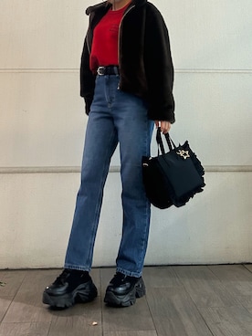 「URBAN RESEARCH Sonny Label（アーバンリサーチサニーレーベル）のアイテム（パンツ）」を使った、hrfw0130さん（レディース・161cm）の冬コーディネート