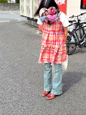 「アイテム（ローファー）」を使った、⭐︎⭐︎⭐︎さん（レディース・152cm）の秋コーディネート