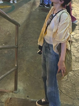 「アイテム（タンクトップ）」を使った、htm10ksさん（レディース・155cm）の秋コーディネート