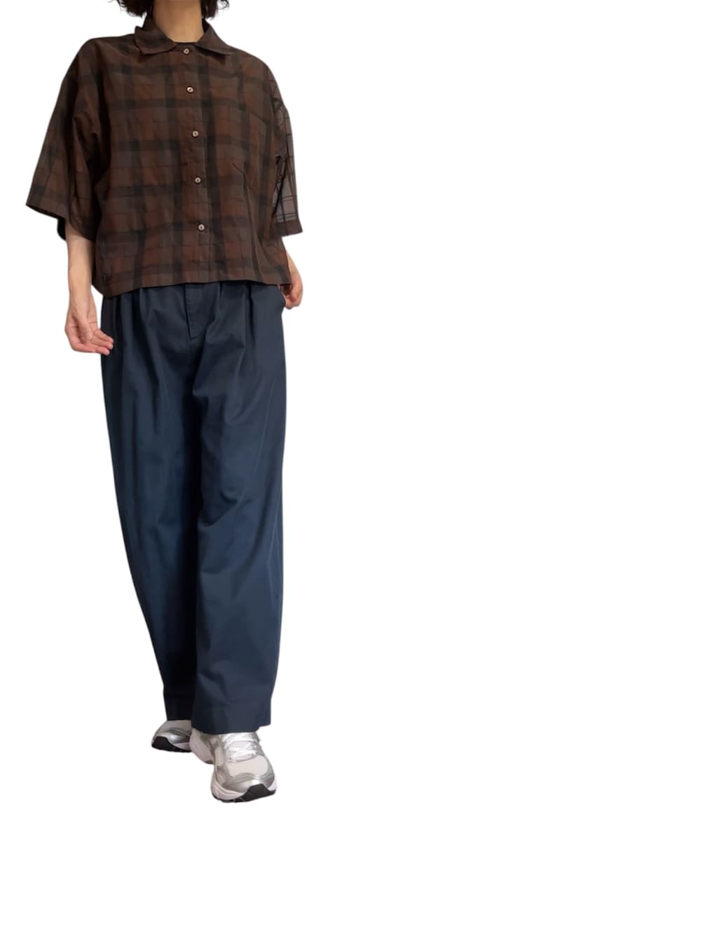 6（ロク）の「＜6(ROKU)＞シアー チェック シャツ（シャツ