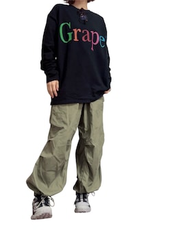 「アイテム（カーゴパンツ）」を使った、mmmmm000 _styleさん（レディース・161cm）の秋コーディネート