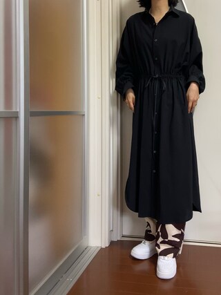 Hyke ハイク の Hyke ハイク チェック Bib Frnt ワンピース シャツワンピース Wear