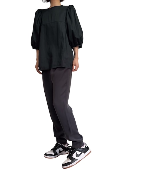 6（ロク）の「＜6(ROKU)＞VOLUME SHORT SLEEVE BLOUSE/ブラウス