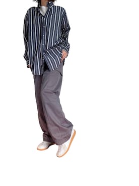 「アイテム（カーゴパンツ）」を使った、mmmmm000 _styleさん（レディース・161cm）の秋コーディネート