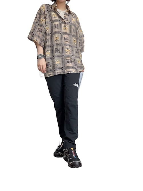 6(ROKU) SUKE CUT JACQUARD SHIRT