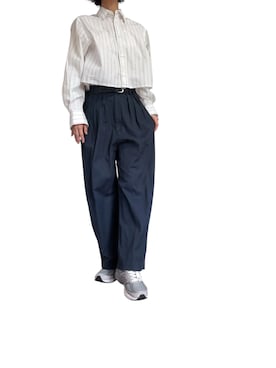 「クロップドトップス」｜「アイテム（シャツ/ブラウス）」を使った、mmmmm000 _styleさん（レディース・161cm）の夏コーディネート