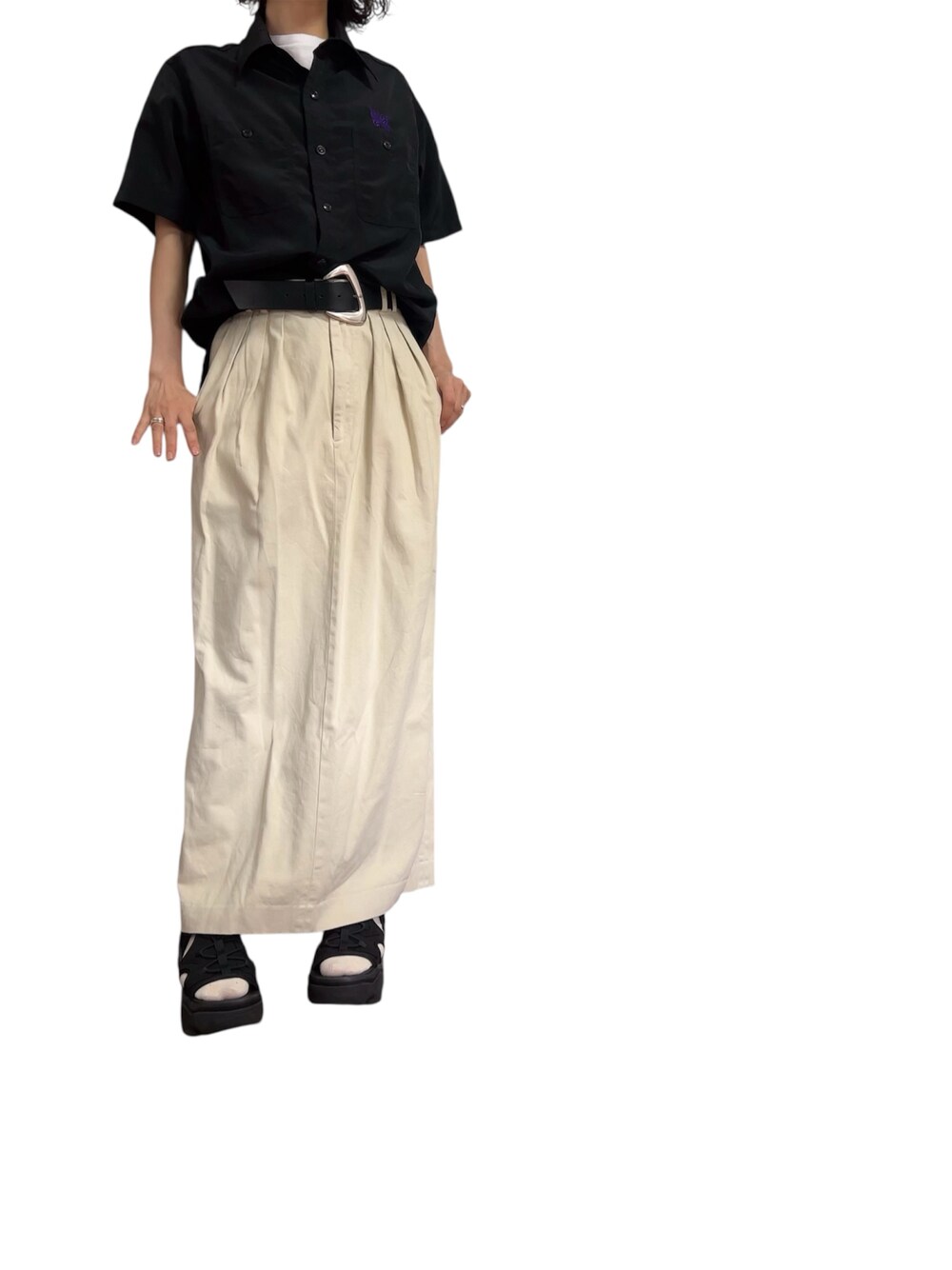 6(ROKU) COTTON RAYON BIG SKIRT/スカート 6（ロク）の「＜6(ROKU)＞COTTON RAYON BIG SKIRT/スカート