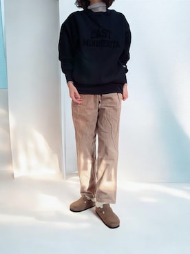 「アイテム（サンダル）」を使った、mmmmm000 _styleさん（レディース・161cm）の冬コーディネート