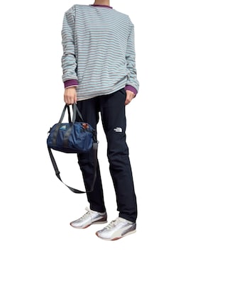 ＜6(ROKU)＞パイル ボーダー ロングスリーブ Tシャツ 6(ROKU)＞パイル ボーダー ロングスリーブ Tシャツ（Tシャツ