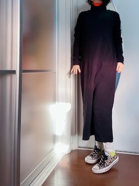 レギンス スパッツを使った ロングワンピース の人気ファッションコーディネート Wear