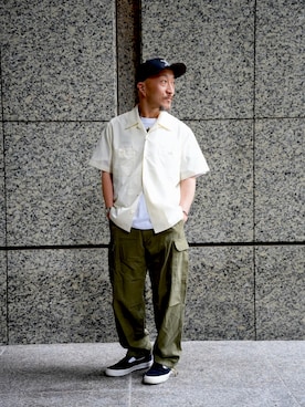 「Alpha Industries（アルファインダストリーズ）のアイテム」を使った、sen1979さん（メンズ・165cm）の夏コーディネート