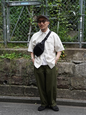 「Alpha Industries（アルファインダストリーズ）のアイテム」を使った、sen1979さん（メンズ・165cm）の夏コーディネート