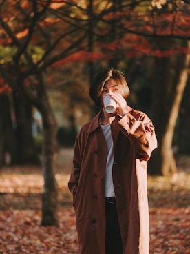 「アイテム（トップス）」を使った、kiyomasa0713222さん（メンズ・160cm）の秋コーディネート