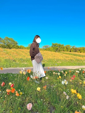 「アイテム（シャツワンピース）」を使った、nayuさん（レディース・153cm）の秋コーディネート