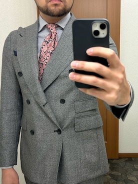「ETRO（エトロ）のアイテム」を使った、jwmeetingstyleさん（メンズ・179cm）の冬コーディネート