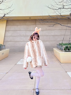 「COACH（コーチ）のアイテム」を使った、や　ぎ　こさん（レディース・156cm）の冬コーディネート