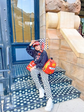 「Disney（ディズニー）のアイテム」を使った、yagichan0819さん（レディース・156cm）の冬コーディネート