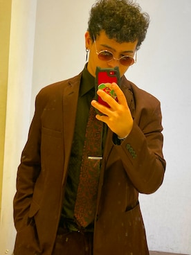 「アイテム（ビジネスシャツ）」を使った、ぬっこさん（メンズ・175cm）の秋コーディネート