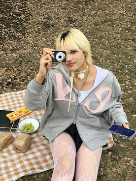 「アイテム（チョーカー）」を使った、bibirinさん（レディース・168cm）の秋コーディネート