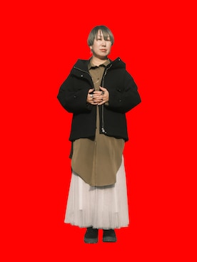 「アイテム（その他アウター）」を使った、みことさん（レディース・149cm）の秋コーディネート