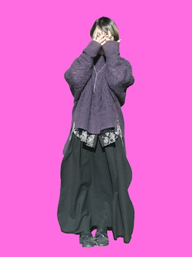 「アイテム（モカシン/デッキシューズ）」を使った、みことさん（レディース・149cm）の秋コーディネート