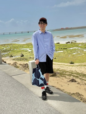 「marimekko（マリメッコ）のアイテム」を使った、keiさん（メンズ・177cm）の夏コーディネート