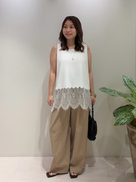 「gemeil（ジェムイル）のアイテム」を使った、ancho3さん（レディース・153cm）の夏コーディネート