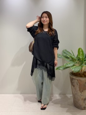 「GALENA（LOUNGEDRESS）（ガレナ）のアイテム」を使った、ancho3さん（レディース・153cm）の夏コーディネート