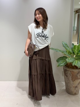 「gemeil（ジェムイル）のアイテム」を使った、ancho3さん（レディース・153cm）の夏コーディネート