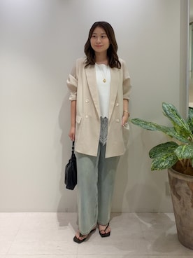 「gemeil（ジェムイル）のアイテム」を使った、ancho3さん（レディース・153cm）の夏コーディネート
