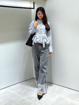 「JILL by JILL STUART（ジルバイジルスチュアート）のアイテム（トートバッグ）」を使った、ayujillby98さん（レディース・163cm）の秋コーディネート